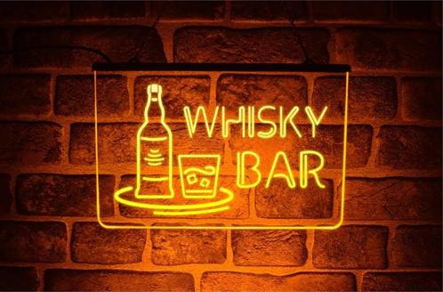 Whiskey bar neon bord lamp LED cafe verlichting reclame lich, Verzamelen, Merken en Reclamevoorwerpen, Nieuw, Verzenden