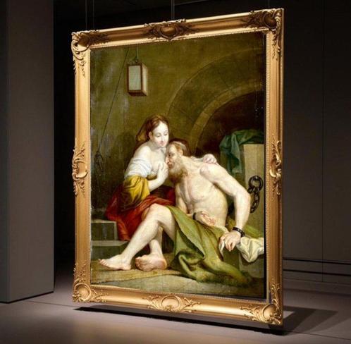 École européenne (XVII) - La caridad romana, Antiek en Kunst, Kunst | Schilderijen | Klassiek