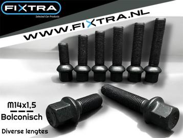 Zwarte wielbouten M14x1,5 Bolconisch 50mm (M14 x 1,5) beschikbaar voor biedingen