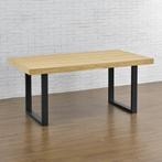 Stalen onderstel set van 2 U tafelpoot 70x72 cm zwart, Verzenden, Nieuw