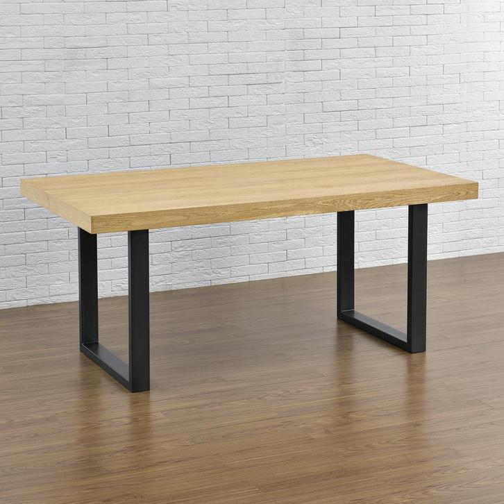 Stalen onderstel set van 2 U tafelpoot 70x72 cm zwart, Huis en Inrichting, Tafelonderdelen, Verzenden