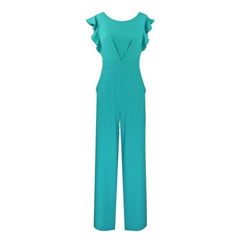 Rinascimento • pauw groene jumpsuit • M, Kleding | Dames, Jumpsuits, Groen, Nieuw, Maat 38/40 (M), Verzenden