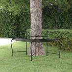 vidaXL Boombank 150 cm staal zwart, Verzenden, Nieuw, Metaal