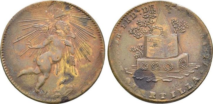 Jeton 1827 Unbestimmter (MuntenenBankbiljetten-Penningen), Postzegels en Munten, Penningen en Medailles, Verzenden