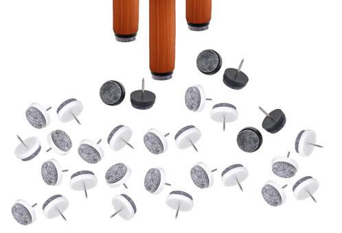 Set van 72 anti-kras meubelviltglijders (18 zwart, 54 wit), Huis en Inrichting, Woonaccessoires | Overige, Nieuw, Ophalen of Verzenden