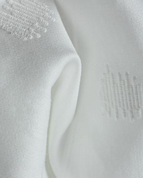 Poplin Broderie Katoen Dots Wit, Hobby en Vrije tijd, Stoffen en Lappen, Wit, Nieuw