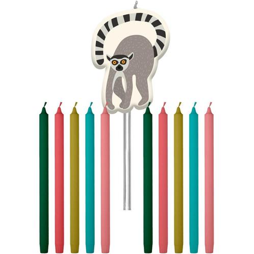 Jungle Dieren Kaarsen Zoo Party 10cm 11st, Hobby en Vrije tijd, Feestartikelen, Nieuw, Verzenden