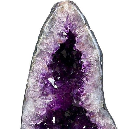 22,64 kg diepe amethist geode met levendige kristalpunten en, Verzamelen, Mineralen en Fossielen
