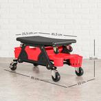 TRUUSK Werkstatthocker met Wielen - Afneembare Zitting, Opbe, Auto diversen, Verzenden