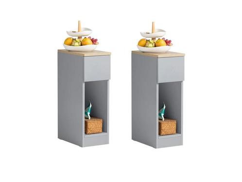 SoBuy Nachtkastjes - Bijzetkastjes - 1 uitschuifbare lade, Huis en Inrichting, Woonaccessoires | Overige, Nieuw, Verzenden