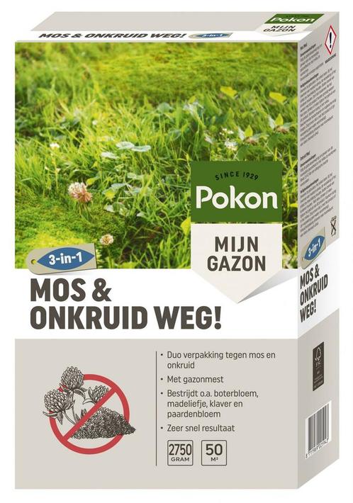 Pokon Mos en Onkruid Weg 50m2 (3 in 1), Tuin en Terras, Overige Tuin en Terras, Ophalen of Verzenden