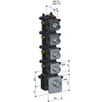 Thermostaat Hotbath Gal High Flow met 4 Stopkranen, Ophalen of Verzenden, Nieuw