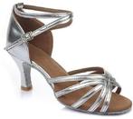 Latin Salsa Dames Dansschoenen in zilver PU leer met een 7 c, Ophalen of Verzenden, Nieuw, Schoenen