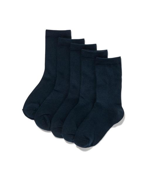 HEMA 5-pak damessokken donkerblauw, Kleding | Dames, Overige Dameskleding, Nieuw, Verzenden