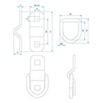 ProPlus Sjoroog - Opbouw - 71 x 38 x Ø 5 mm - Maximale be.., Auto diversen, Aanhangwagen-onderdelen, Ophalen of Verzenden, Nieuw
