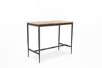 Niehoff Luna bartafel aluminium/teak 135x70 cm - Zwart, Ophalen of Verzenden, Nieuw