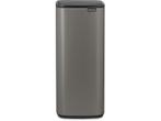 Brabantia Bo Touch Bin - Prullenbak - 30 liter - Platinum, Verzenden, Zo goed als nieuw