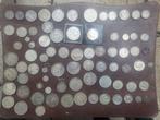 Wereld. Interesting lot with 80 silver coins including rare