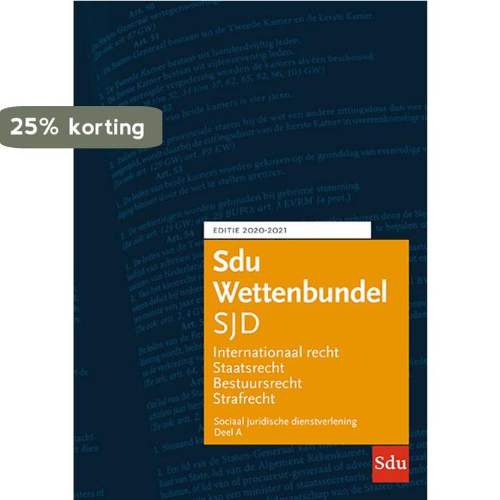 Educatieve wettenverzameling -  Sdu Wettenbundel Sociaal, Boeken, Wetenschap, Gelezen, Verzenden