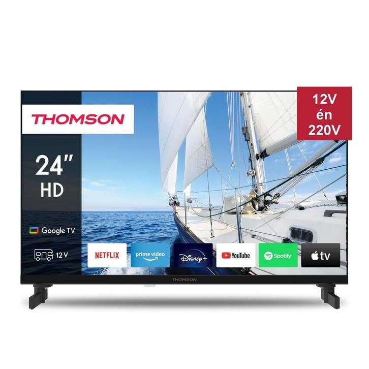 Thomson 24 Google TV - 12V &amp; 220V - DVB-S2/C/T2, Audio, Tv en Foto, Televisies, Nieuw, Ophalen of Verzenden