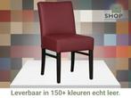 Leren eetkamerstoel Hold - Toledo Bordeaux (donkerrood) -, Huis en Inrichting, Nieuw, Leer, Ophalen of Verzenden, Eén