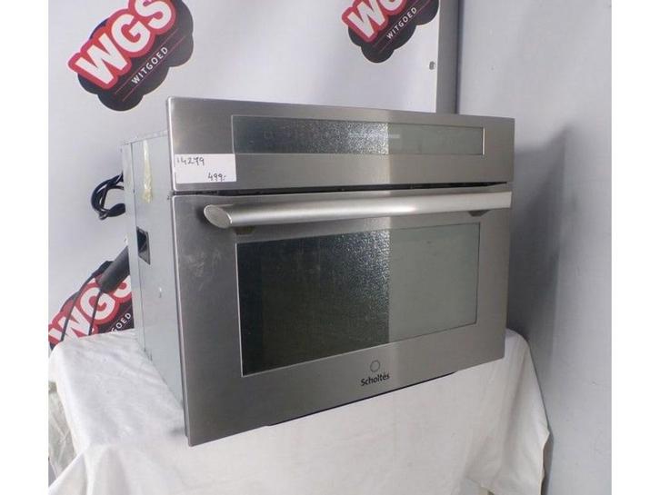 Scholtes SMW1S - Inbouw combimagnetron - 1000 watt - Zilver, Huis en Inrichting, Woonaccessoires | Overige, Zo goed als nieuw