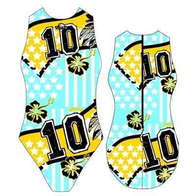 Special Made Turbo Waterpolo badpak ARGENTINA 10 blauw geel, Watersport en Boten, Waterpolo, Nieuw, Verzenden