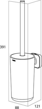 Tiger Carv - Toiletborstel met houder - WC borstel met, Huis en Inrichting, Badkamer | Badtextiel en Accessoires, Verzenden, Nieuw