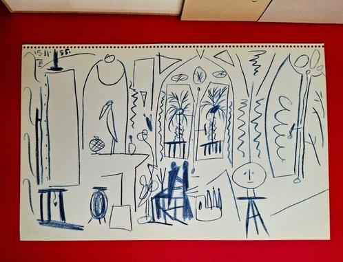 Pablo Picasso (1881-1973) - Vue d’atelier à La Californie -, Antiek en Kunst, Antiek | Overige Antiek