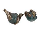 sculptuur, acrobatische vrouwen - 15 cm - Brons