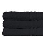 Handdoek Zwart 50x100cm 100% Katoen 500 GSM - Treb TT, Verzenden, Nieuw, Overige kleuren, Theedoek of Handdoek