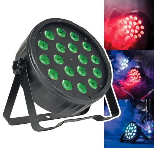 QTX PAR-100 3-in-1 LED PAR 18x 1,5W Met Afstandsbediening En, Muziek en Instrumenten, Licht en Laser, Overige typen, Nieuw, Verzenden