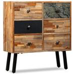 vidaXL Wandkast met 6 lades 70x30x76 cm massief gerecycled, Huis en Inrichting, Verzenden, Nieuw, 50 tot 100 cm, Minder dan 100 cm