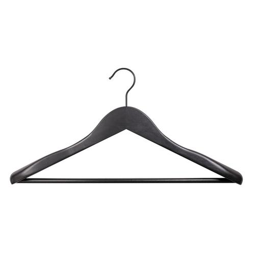 Hanger black Mila with bar 44 cm, Zakelijke goederen, Kantoor en Winkelinrichting | Winkel en Inventaris