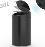 Jago Prullenbak met Sensor - Afvalbak - Vuilnisbak - RVS - L, Verzenden, Zo goed als nieuw