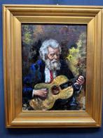 Franco Rispoli ( 1921-1989) - Il Vecchio suonatore, Antiek en Kunst, Kunst | Schilderijen | Klassiek
