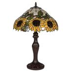 Tiffany tafellamp – Ø 40 × H 59 cm – Zonnebloemen, Huis en Inrichting, Lampen | Tafellampen, Verzenden, Nieuw