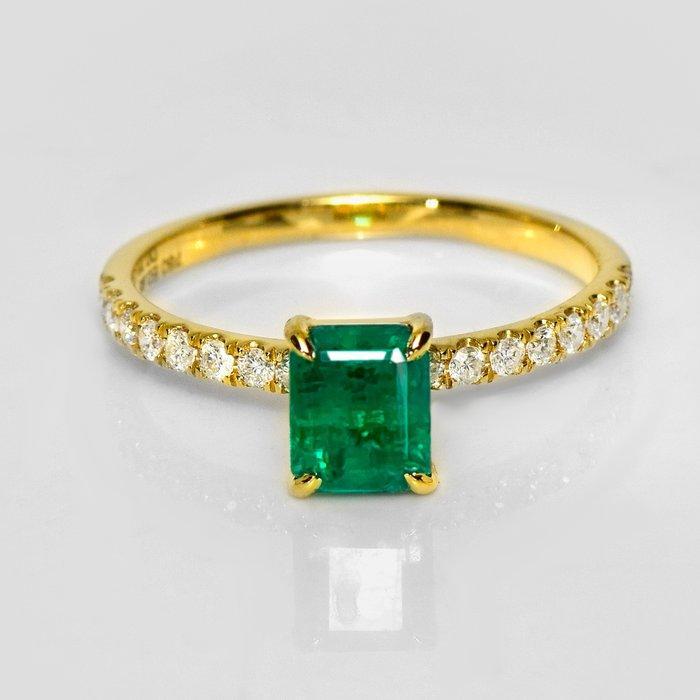 Zonder minimumprijs - Ring - 18 karaat Geel goud, IGI 0,95, Sieraden, Tassen en Uiterlijk, Ringen