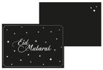 Kaart Eid Mubarak - Zwart/Zilver, Nieuw, Ophalen of Verzenden