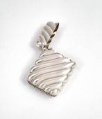 Antique Victorian sterling silver vesta case of wrythen, Antiek en Kunst