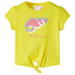 vidaXL Kindershirt 92 geel, Verzenden, Nieuw