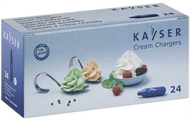 Slagroompatronen cap. 24st Kayser, Zakelijke goederen, Horeca | Keukenapparatuur, Nieuw in verpakking, Verzenden