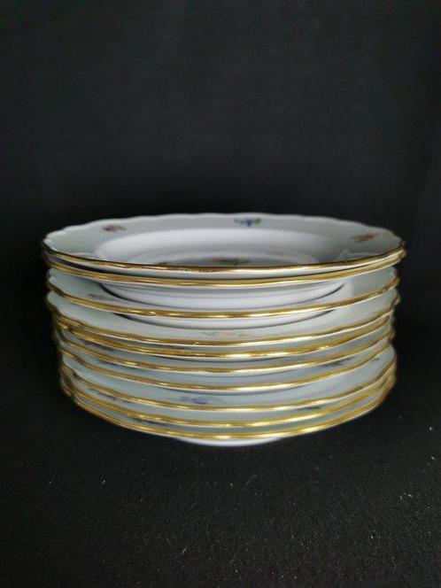 Meissen - Fiore sparso - 10 piatti Blu Spade incrociat -, Antiek en Kunst, Antiek | Glas en Kristal