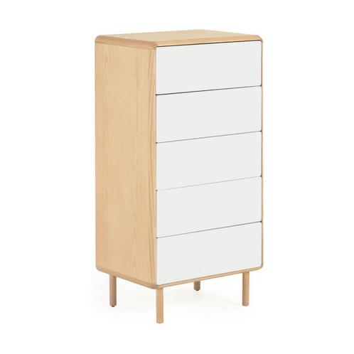 *WOONWINKEL* Kave Home Anielle Smalle Ladekast Licht Hout Me, Huis en Inrichting, Kasten | Ladekasten, Nieuw, Verzenden