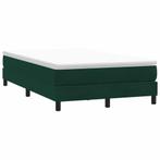 vidaXL Boxspring zonder matras fluweel donkergroen 120x210, Verzenden, Nieuw, Groen, Stof