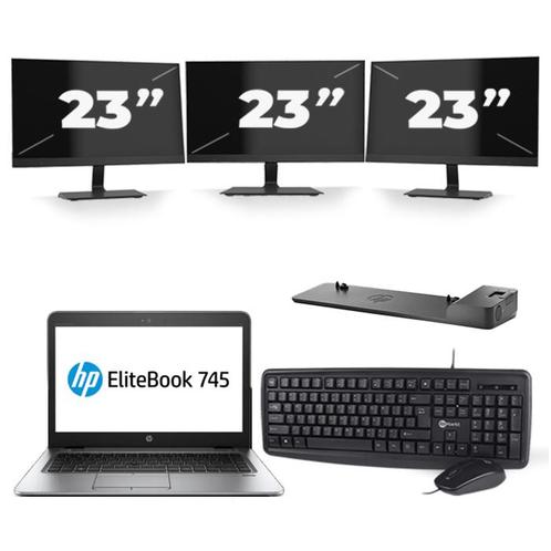 HP EliteBook 745 G4 - AMD PRO A10-8730B - 14 inch - 8GB RAM, Computers en Software, Windows Laptops, Zo goed als nieuw, Verzenden