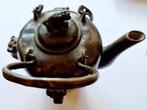 Brons Oude Chinese theepot, Qing-dynastie, met