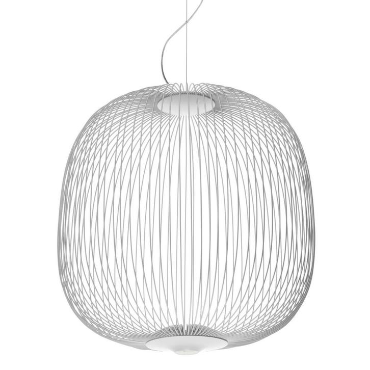 50% Korting | Foscarini Spokes Hanglamp, Huis en Inrichting, Lampen | Hanglampen, Zo goed als nieuw, Metaal, 50 tot 75 cm, Verzenden