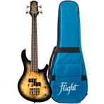 Flight Rock Series Mini Bass Ukulele Poplar Burl solid body, Muziek en Instrumenten, Verzenden, Nieuw