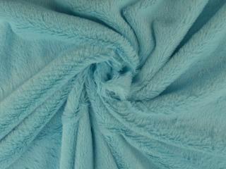 Kortharig bont stof – Aqua blauw, Hobby en Vrije tijd, Stoffen en Lappen, 120 cm of meer, 200 cm of meer, Blauw, Nieuw, Polyester
